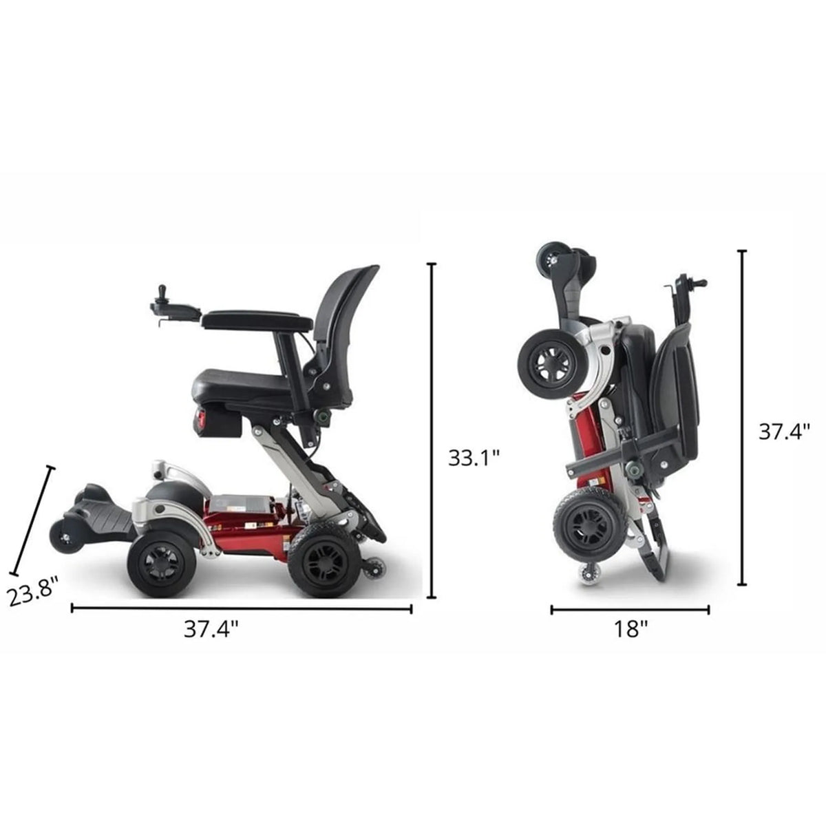 Luggie Chair Folding Power Wheelchair by FreeRiderUSA